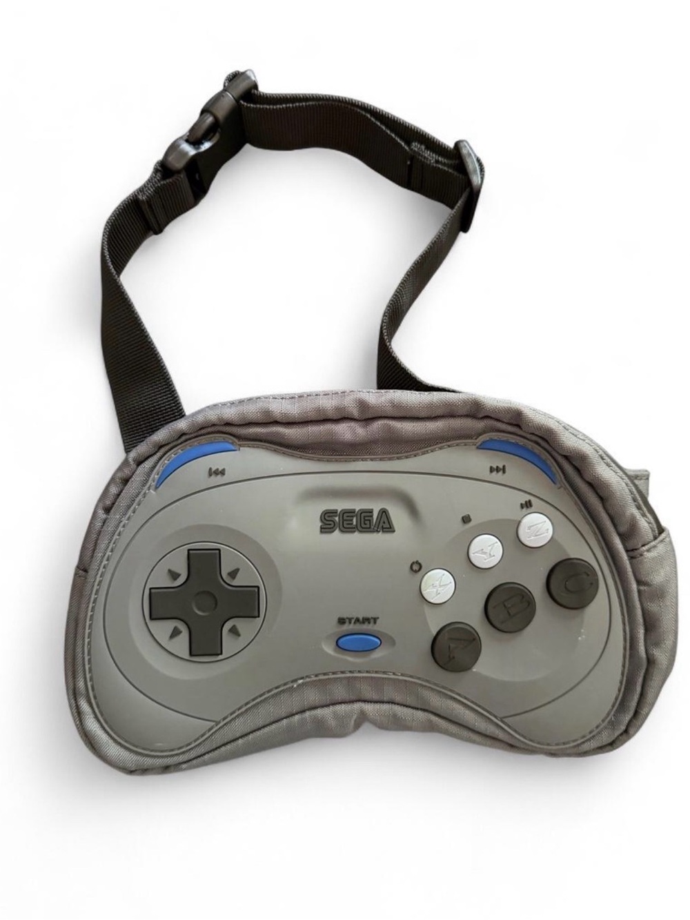Zara x Sega gray & black fanny bag. Belt bag.